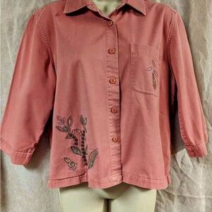 Christopher & Banks Cotton jacket in salmon color